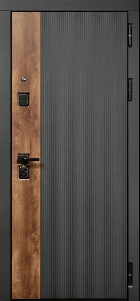 Мальта 3К90 ЮР-56 RAL 9005 - ЮР-42 декоративная зеркальная вставка ZB Белый - Апис плюс